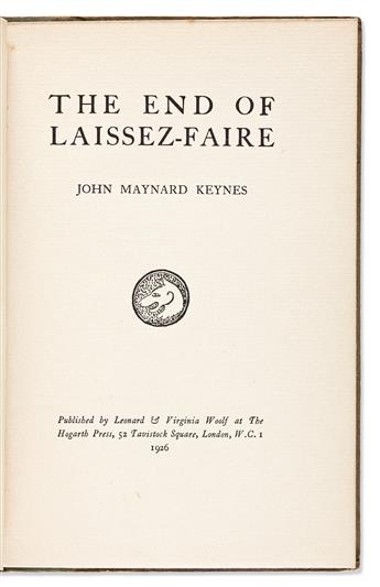 [Economics] Keynes, John Maynard (1883-1946) The End of Laissez-Faire.